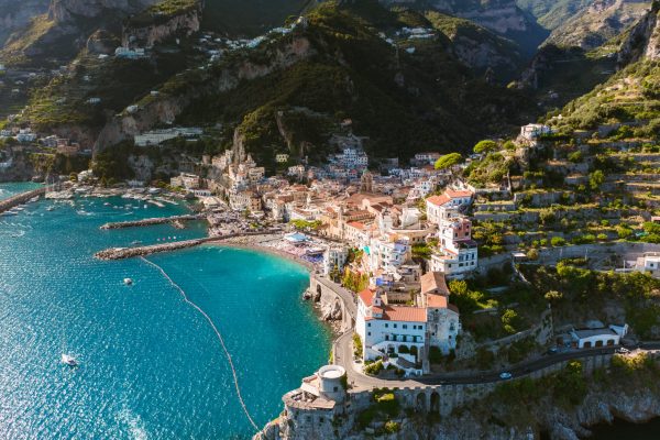 Aerial View Of Amalfi Coast